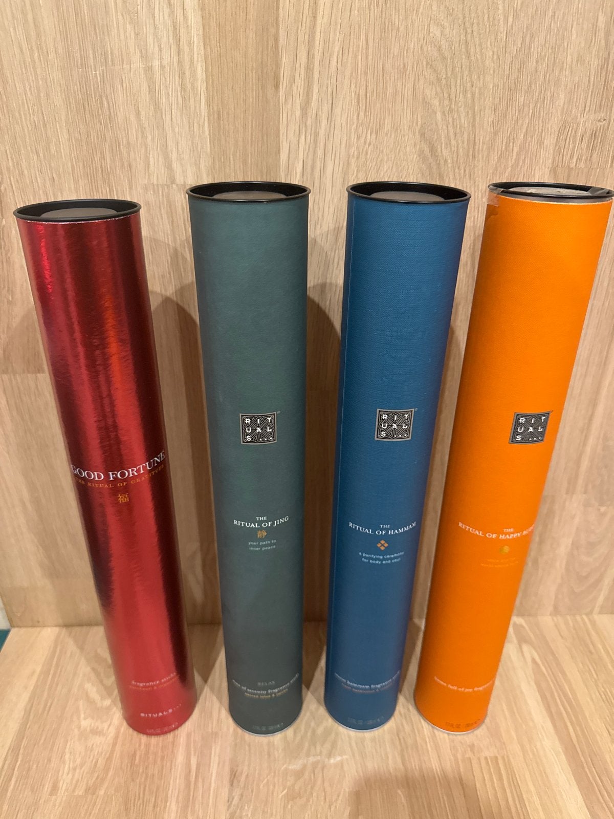 4x Rituals Geurstokjes: Happy Buddha, Hammam, Jing, Good For, Nieuw, Ophalen of Verzenden, Oosters, Oranje