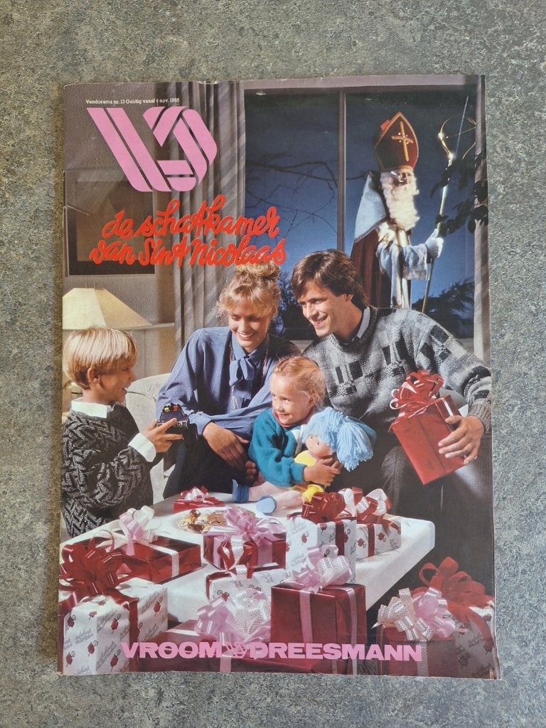 Oude folder Vroom en Dreesman (jaren tachtig), Ophalen of Verzenden