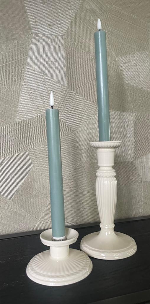 Kandelaars Wedgwood Edme, Overige materialen, Ophalen of Verzenden, Zo goed als nieuw, Crème