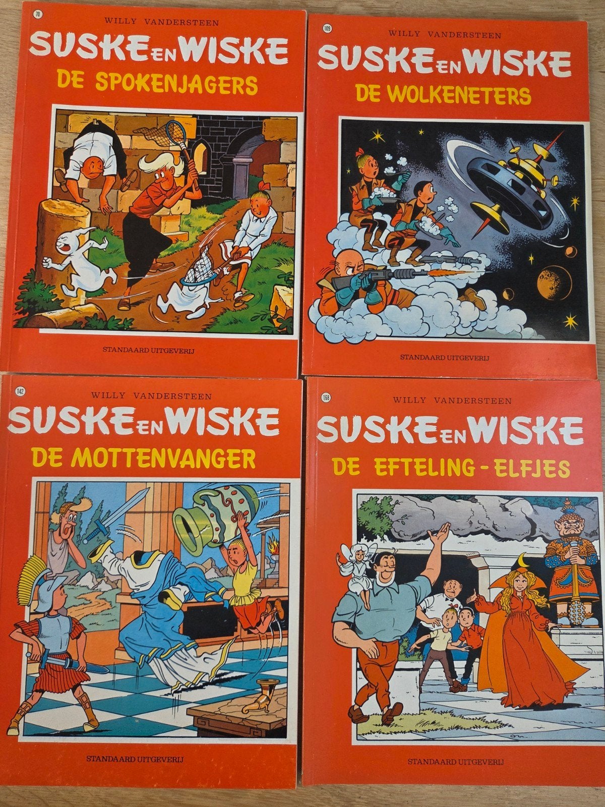 4x stripboek Suske en wiske, Meerdere stripboeken, Ophalen, Zo goed als nieuw, Willy Vandersteen