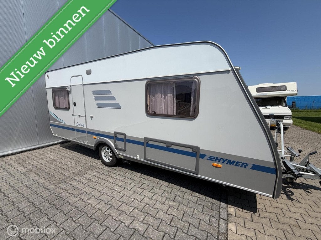 Hymer Eriba Swing 532 Mover Complete Voortent Fietsenrek, Caravans en Kamperen, Koelkast, 7 tot 8 meter, Bedrijf, Hymer