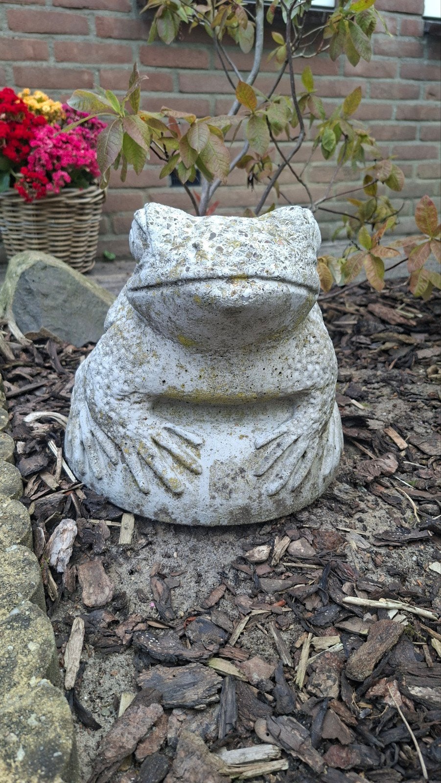 Betonnen tuinkikker, Tuin en Terras, Ophalen, Gebruikt, Beton, Dierenbeeld