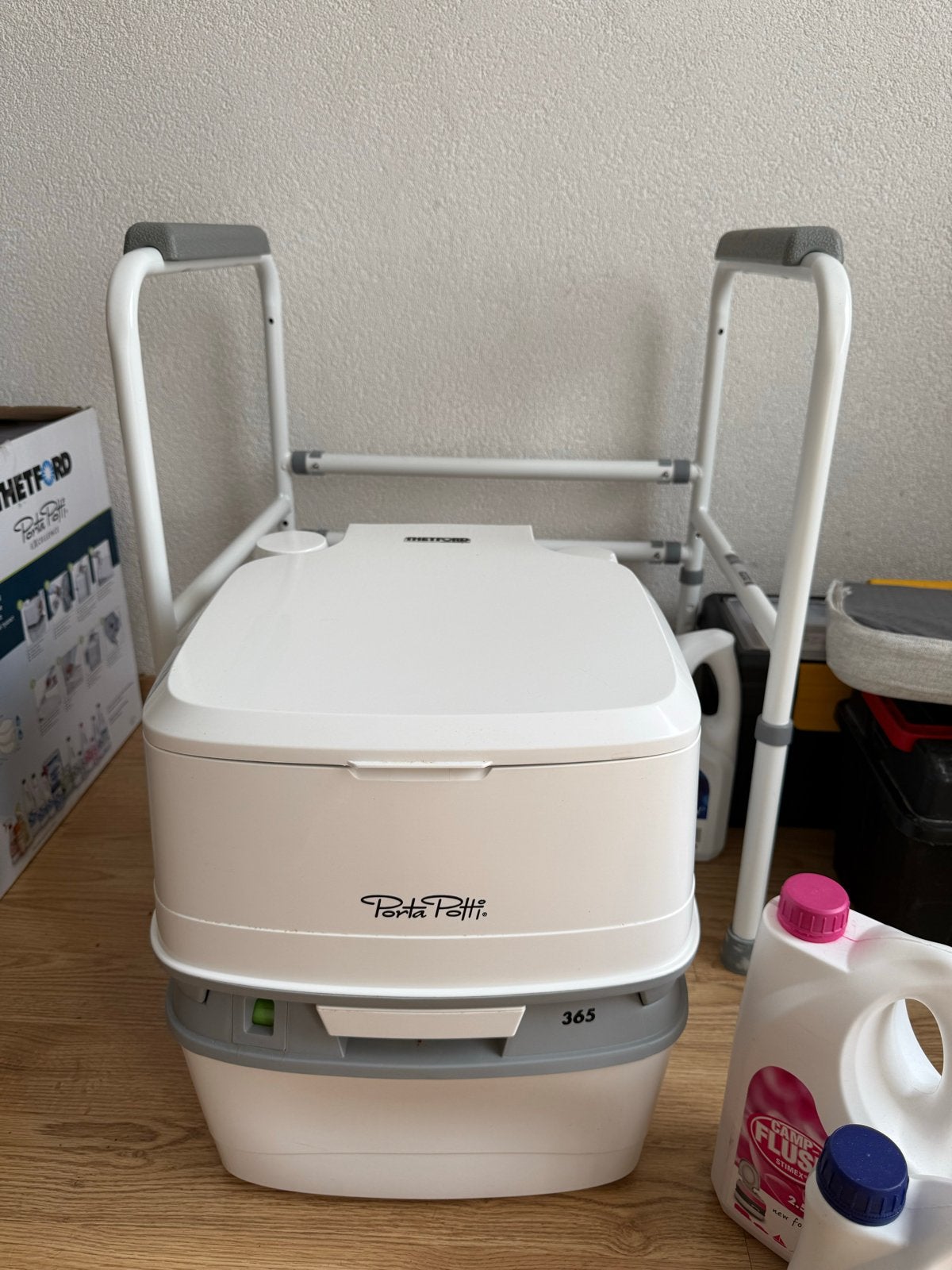 Porta Potti 365 met beugel en vloeistoffen, Ophalen, Gebruikt