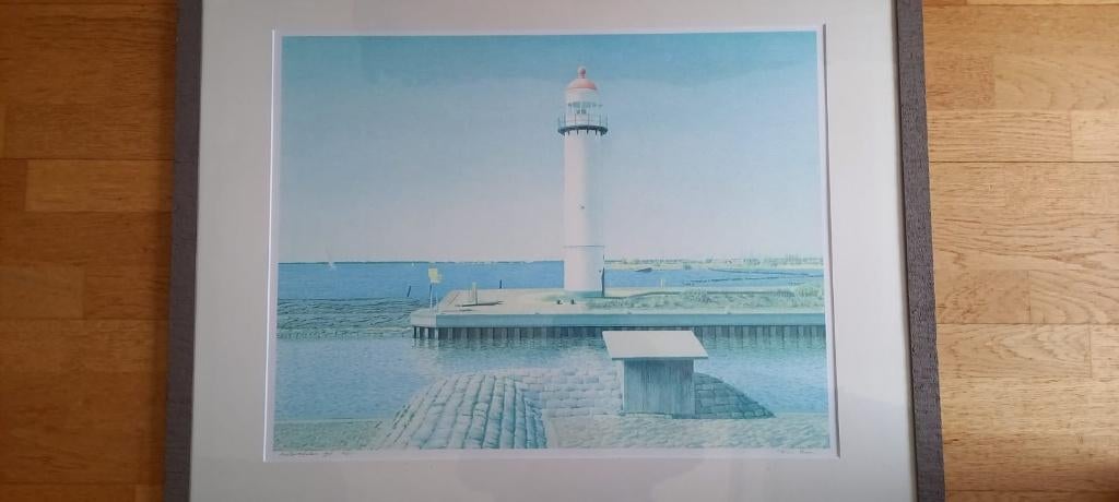 Hellevoetsluis vuurtoren zeefdruk, Ophalen