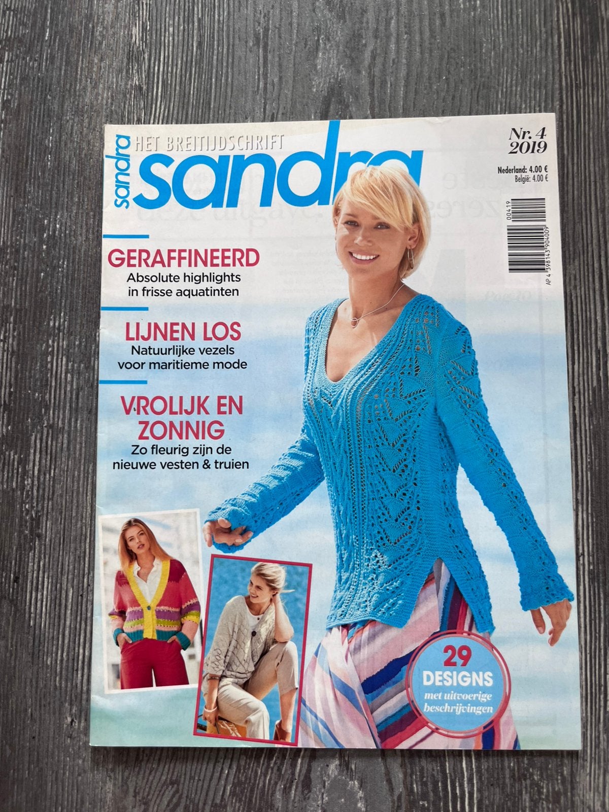 Sandra breitijdschrift nr 4, Ophalen of Verzenden, Zo goed als nieuw, Breien of Haken, Wol of Garen
