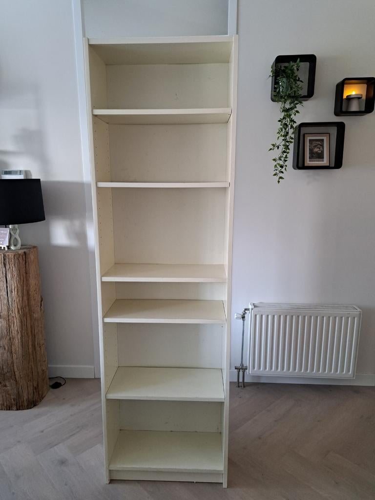 Witte voorraadkast/plankenkast 202x60x28 cm, Ophalen