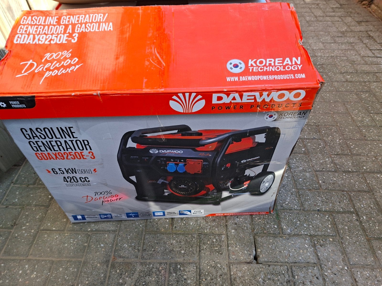 agregaat 6.5 kw, Elektrisch startend, Benzine, Nieuw, Ophalen of Verzenden
