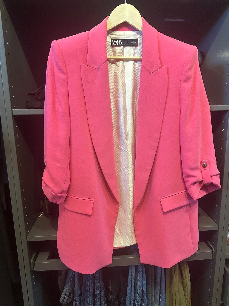 ZARA blazer, Kostuum of Pak, Zara, Zo goed als nieuw, Roze