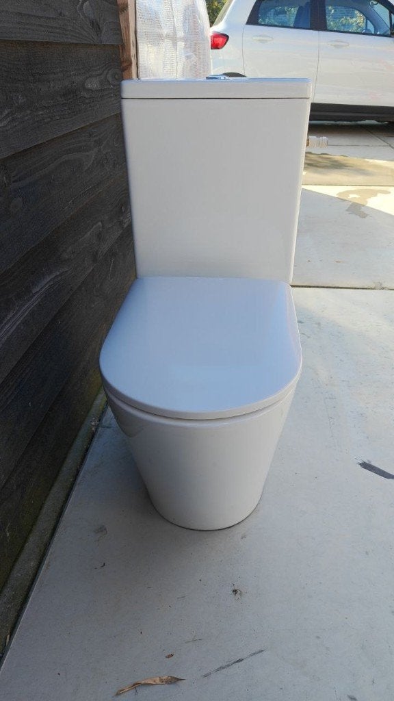 Duo toilet blok nieuw, Doe-het-zelf en Verbouw, Ophalen, Nieuw, Chroom, Toilet