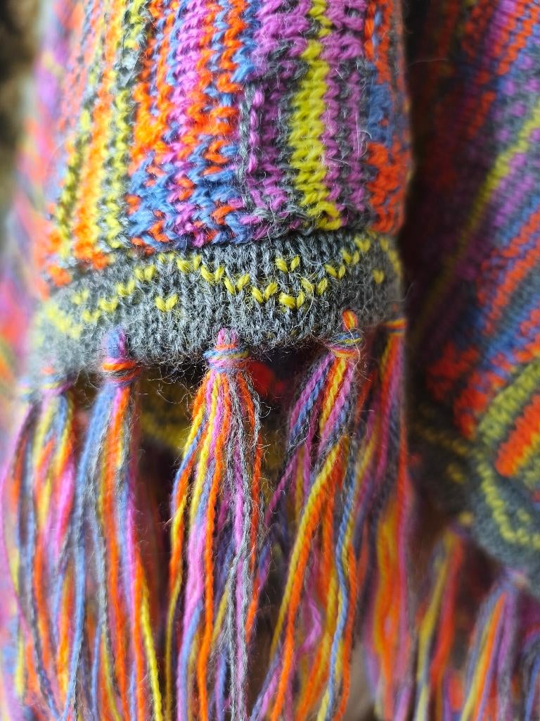 💖Prachtig 100% Baby Alpaca wollen poncho Uni, Alpaca, Ophalen of Verzenden, Zo goed als nieuw, Overige kleuren