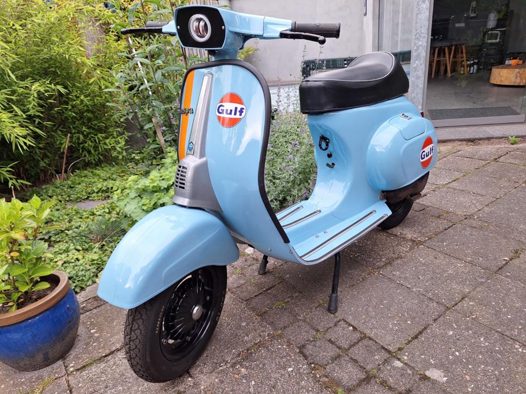 Vespa 50 Special Porsche Gulf Blue - Volledig Gerestaureerd, Ophalen, Tweetakt, Overige modellen, Maximaal 45 km/u