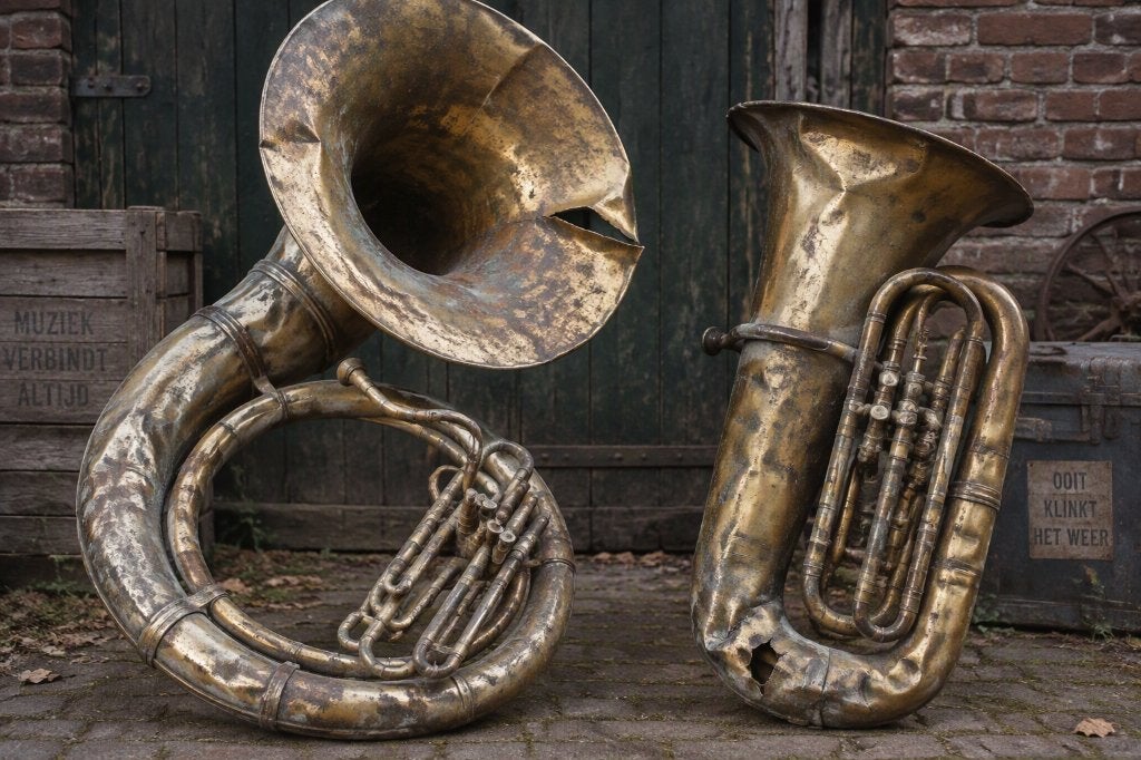 Gezocht tuba en sousafoon, Ophalen of Verzenden, Gebruikt