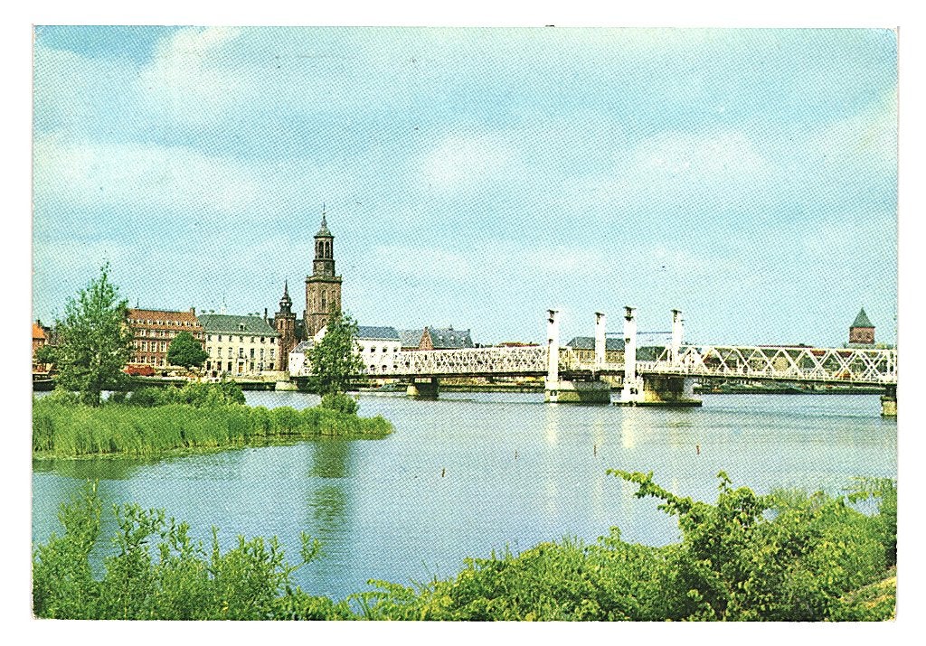 36935 Kampen Ov 1974 Gelopen met postzegel