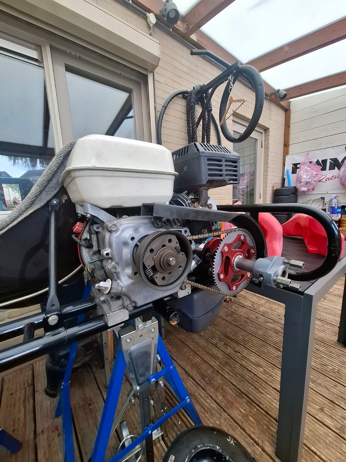 Leuke prokart met 2x originele honda gx160 motoren., Sport en Fitness, Karting, Ophalen, Gebruikt, Kart