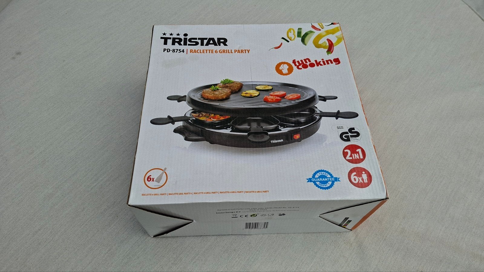 Tristar 6 persoons gourmet/grill, Ophalen of Verzenden, Nieuw, 4 t/m 7 personen