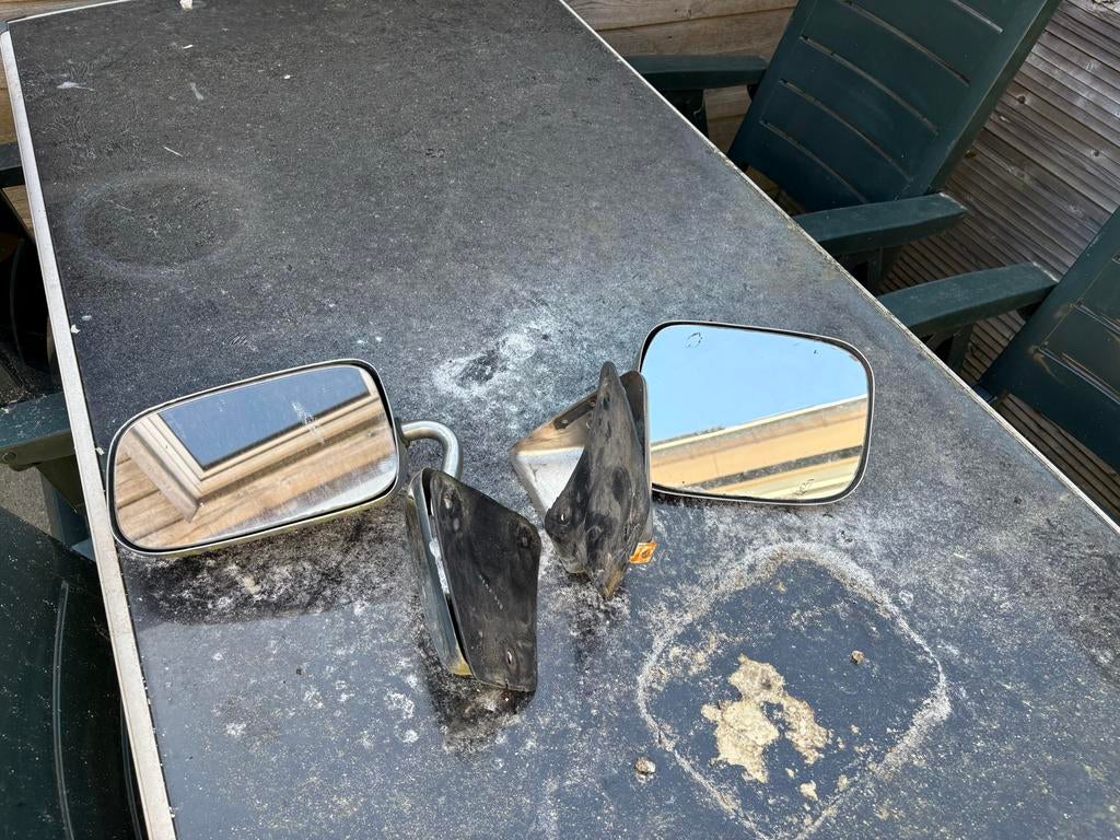 Set van 2 chromen chevy van , rechterspiegel met klein deu, Ophalen of Verzenden, Gebruikt, Universele onderdelen