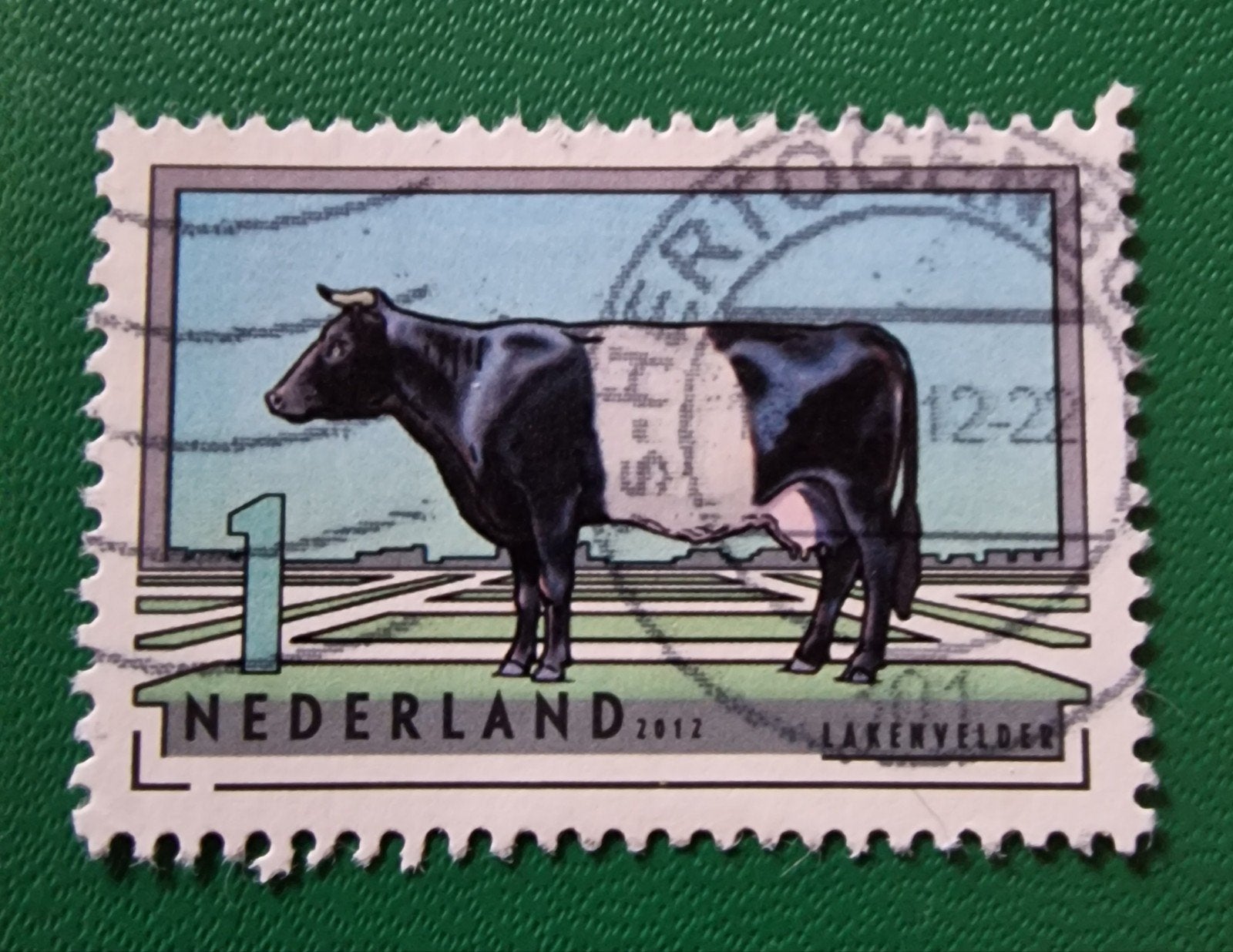 kv656 nvph 2976 Nederlandse postzegel 2012 - Lakenvelder koe, Ophalen of Verzenden, Na 1940, Gestempeld