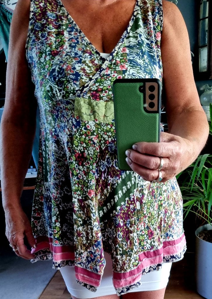 veel kleurig blouse, Meerkleurig, Maat 42/44 (L), Ophalen of Verzenden, Zo goed als nieuw