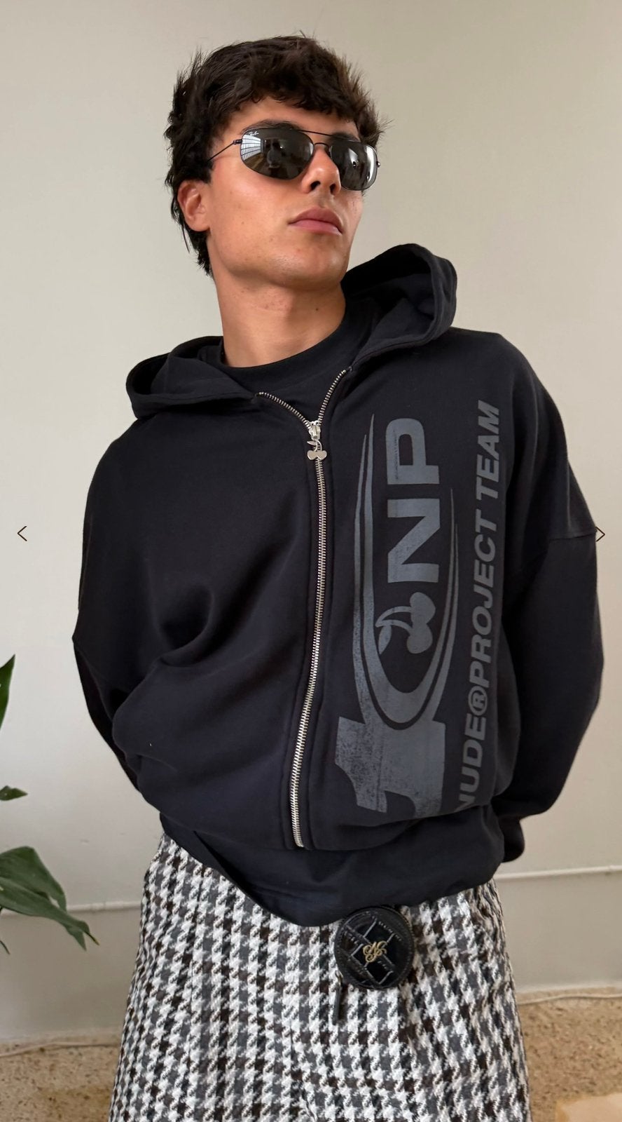 Nude Project zip up hoodie / vest L Nieuw, Ophalen of Verzenden, Nieuw, Maat 52/54 (L), Zwart