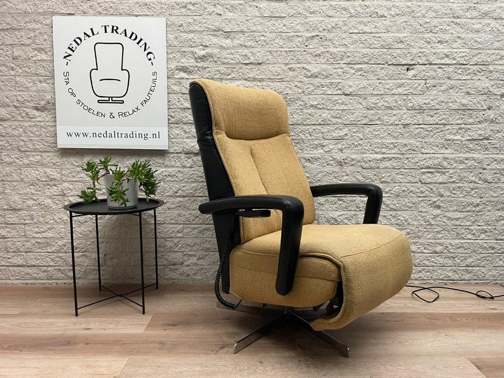 Prominent Stockholm sta op stoel verstelbare relax fauteuil, N, N, Minder dan 75 cm, Leer