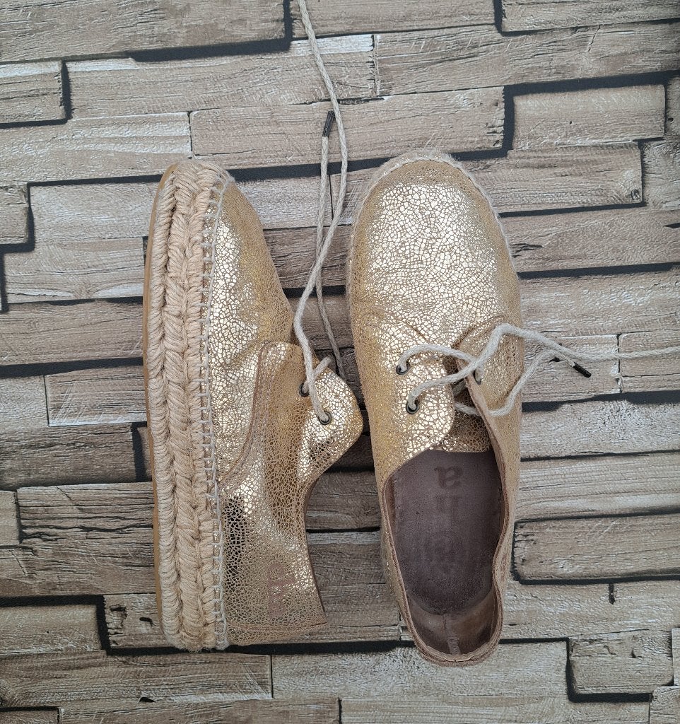 CHA - luxe gouden veterschoenen, mt. 39, Overige kleuren, Verzenden, X, Sneakers of Gympen