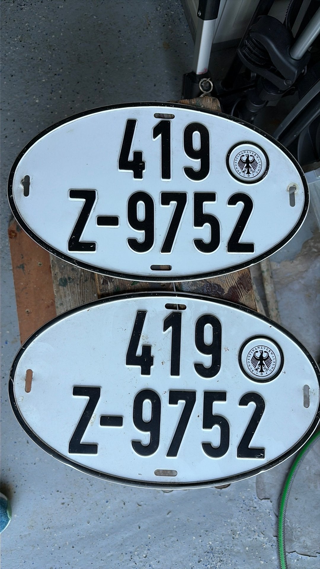 Duitse kentekenplaten uit 1979, Ophalen of Verzenden, Gebruikt, Auto's