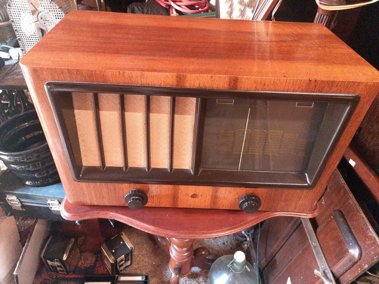 Vintage houten radio - Klassieke buizenradio, Ophalen of Verzenden