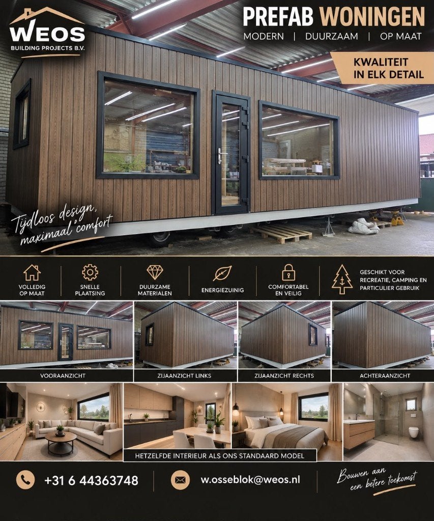 Prefab Mantelzorgwoning 48 m² | 2 Slaapkamers, Huizen en Kamers, 2 slaapkamers, Verkoop zonder makelaar, Chalet, Noord-Brabant