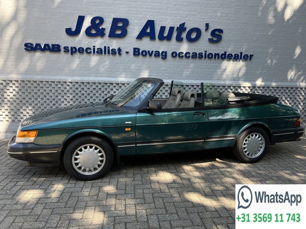 Saab 900 Classic 2.0 I Leer elektr. kap (bj 1992), Beige, Overige carrosserieën, Leder, Bedrijf