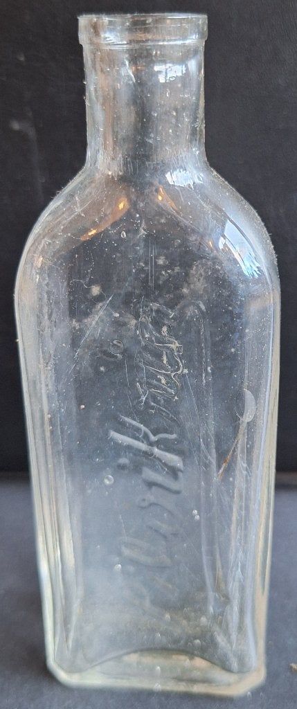 Oud plat flesje - Silvikrin - Adv S 493, Ophalen of Verzenden