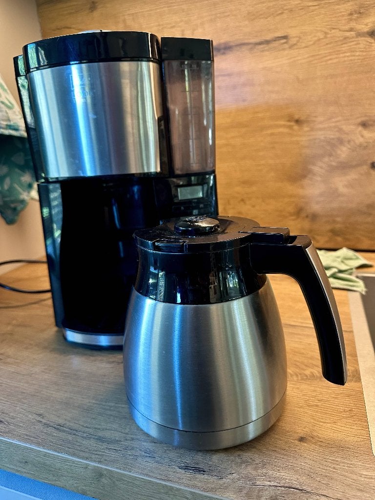 Melitta Look V Therm Timer koffiezetapparaat, als nieuw!, Afneembaar waterreservoir, Gebruikt, 10 kopjes of meer, Koffiemachine