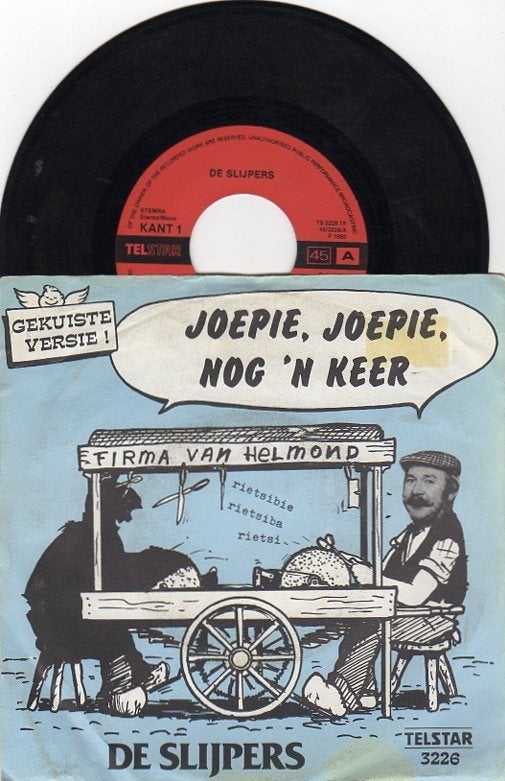 De Slijpers ‎– Wij Zijn De Slijpers Van Parijs (Gekuiste vs), Fotohoes, 7 inch, Ophalen of Verzenden, Zo goed als nieuw