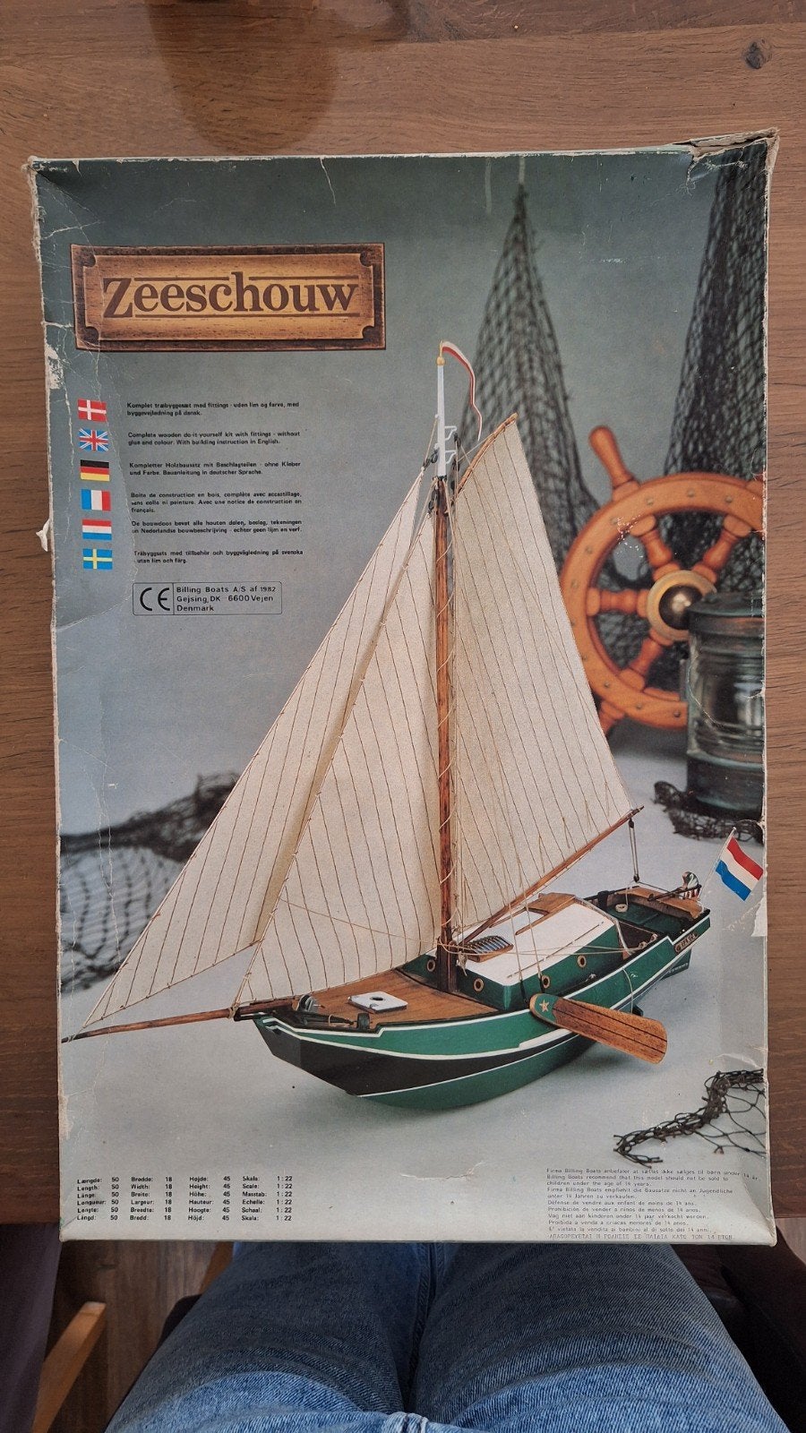 Zeeschouw modelbouw doos schaal 1:22, Ophalen of Verzenden, Zo goed als nieuw, Groter dan 1:32, Overige merken