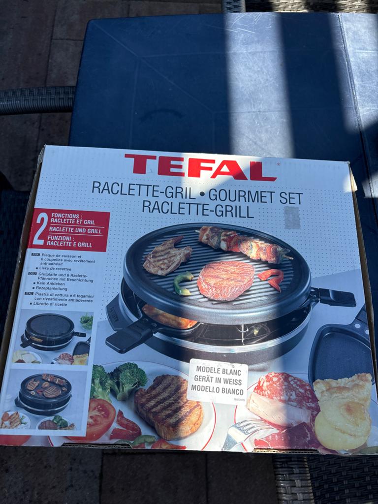 Tefal Raclette-Grill Gourmet Set - Nieuw in doos, Ophalen, Nieuw