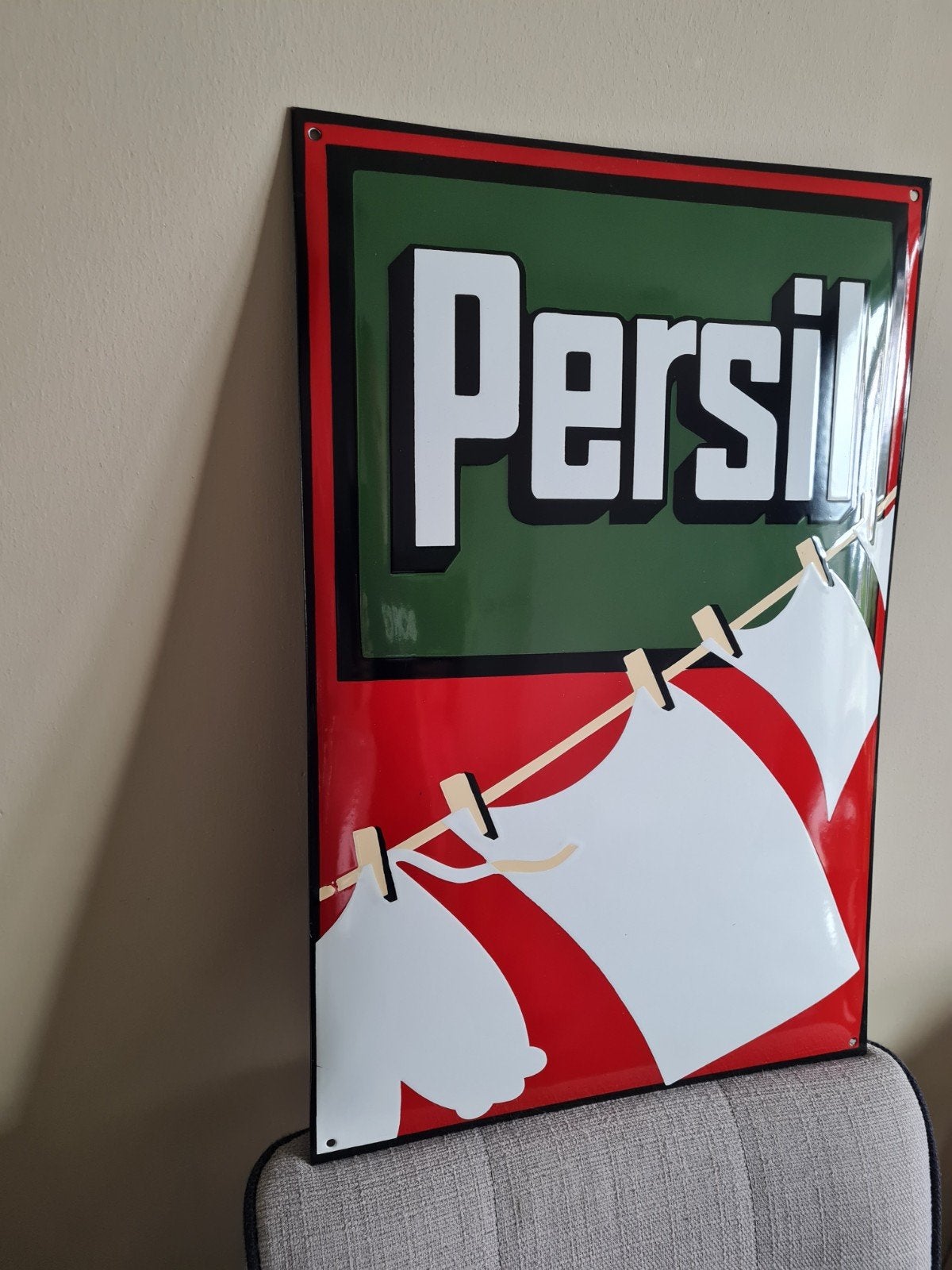 persil emaille bord, Verzamelen, Ophalen of Verzenden, Reclamebord