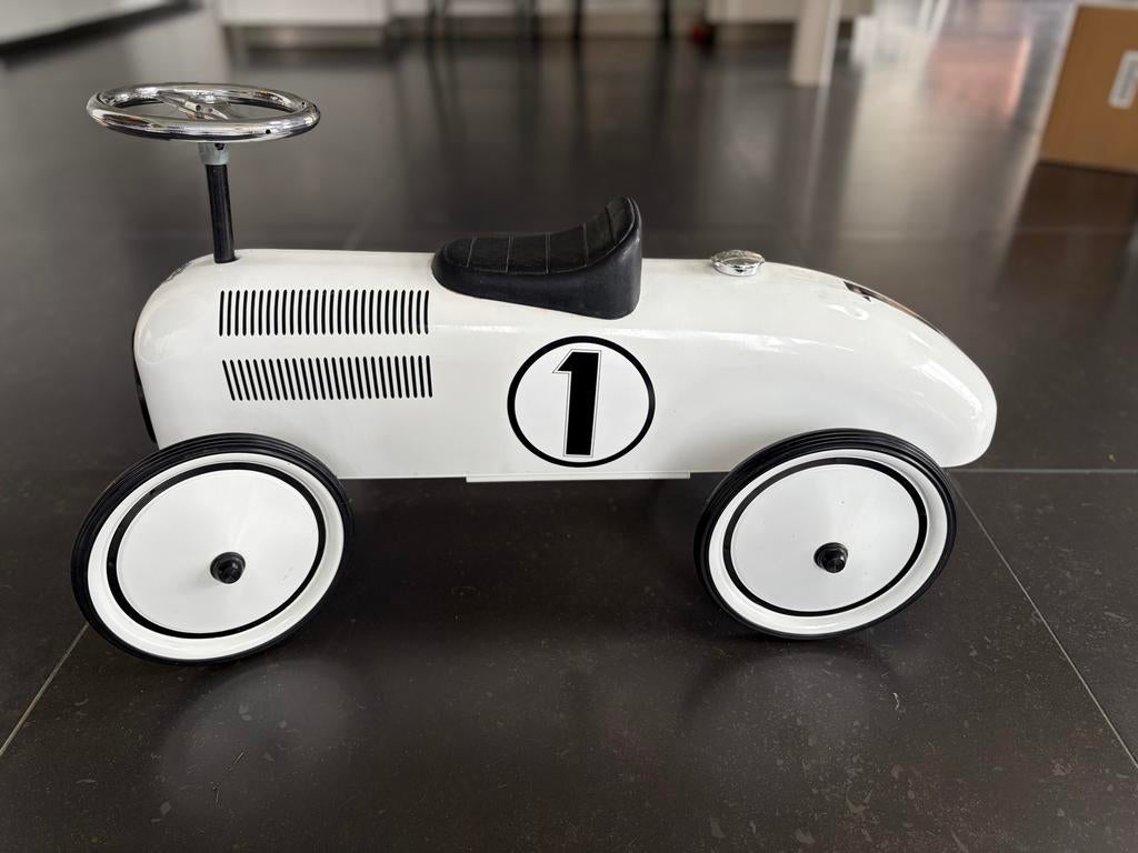 Retro Loopauto Wit - Klassiek Design voor Jonge Racers, Ophalen, Gebruikt, Loopvoertuig