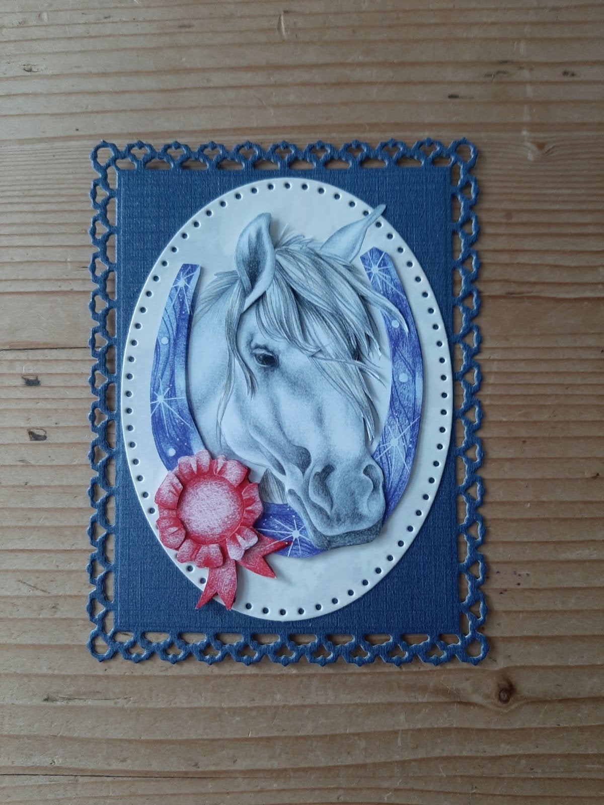 stans kaart opleg met 3d plaatje paard, Ophalen of Verzenden, Nieuw, Overige thema's