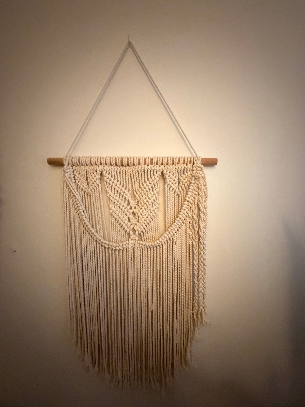 Macrabe wandhanger - 109 cm hoog, 50 cm breed, Beige, Textiel, Ophalen of Verzenden, Zo goed als nieuw