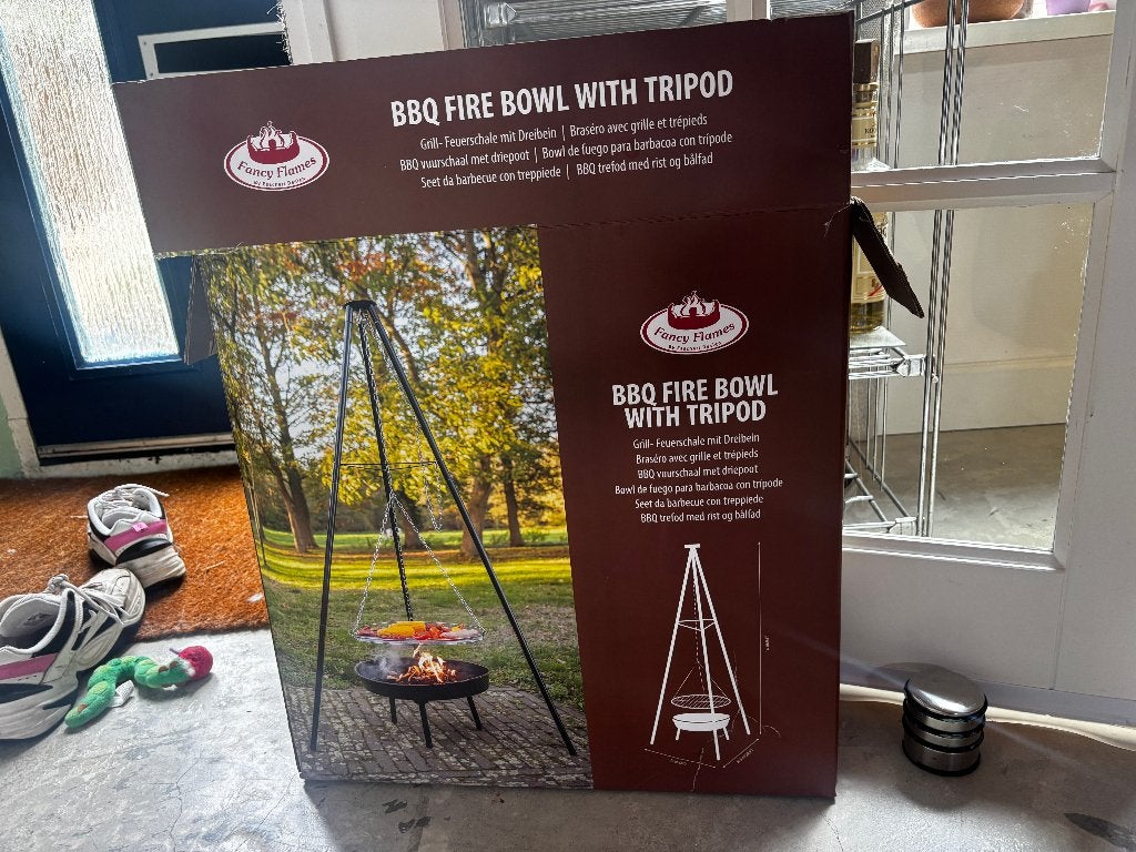 Esschert Design - BBQ vuurschaal met driepoot, Ophalen of Verzenden, Nieuw