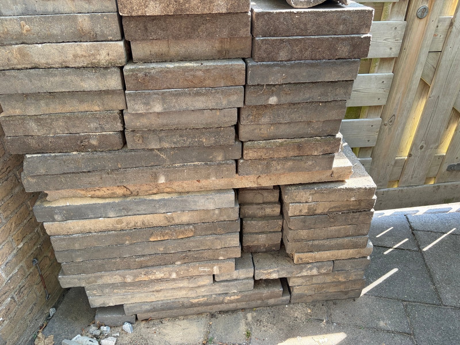 Betontegels in diverse afmetingen - Klein, Middel, Groot, Ophalen, Gebruikt, 10 m² of meer, Beton