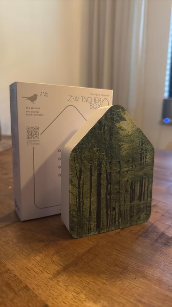 Zwitscher box met vogelgeluiden op sensor, Huis en Inrichting, Woonaccessoires | Overige, Ophalen of Verzenden, Nieuw