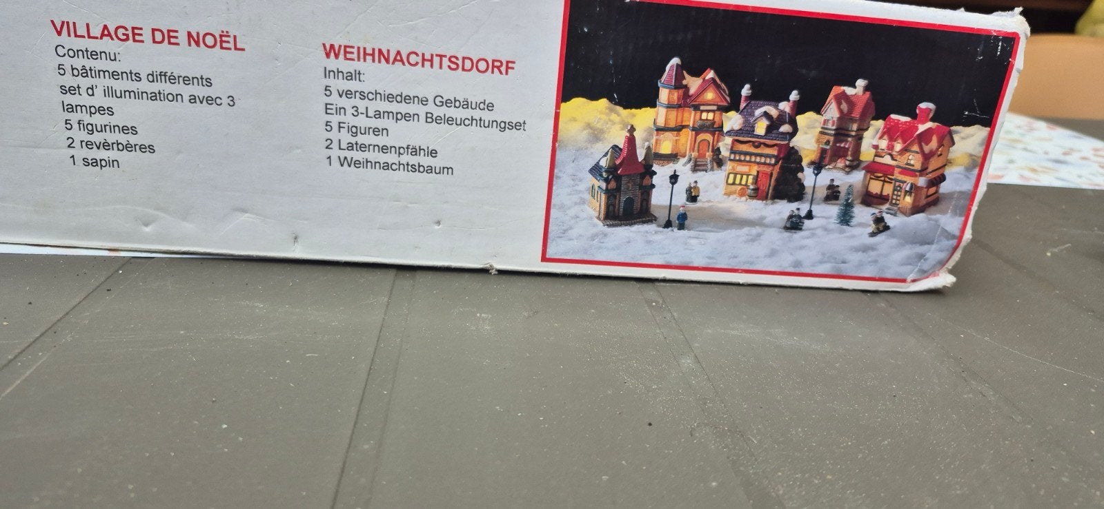 verlichte kerstdorp, Ophalen of Verzenden