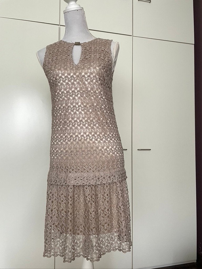 Zwarte vintage cocktail dress, jaren 60, Overige kleuren, Ophalen of Verzenden, Zo goed als nieuw, Knielengte
