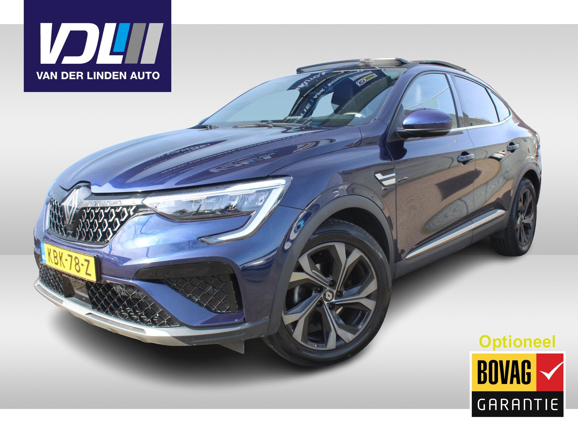 Renault Arkana 1.3 TCe 140 Panorama dak l Applecarplay/ Andr, Auto's, Renault, Gebruikt, Euro 6, 4 cilinders, Blauw