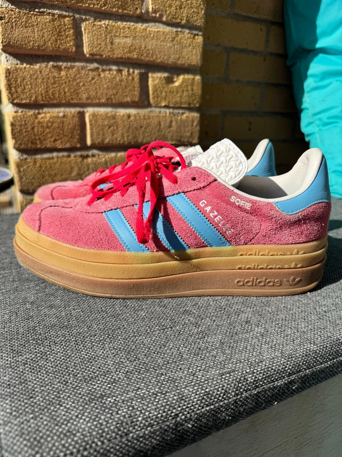 Adidas Gazelle Bold Roze Sneakers - Maat 42, Kleding | Dames, Ophalen of Verzenden, Zo goed als nieuw, Roze, Sneakers of Gympen