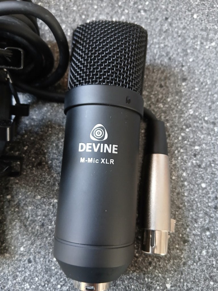 2 Devine microfoon m-mic XLR, Muziek en Instrumenten, Microfoons, Ophalen, Gebruikt, Studiomicrofoon