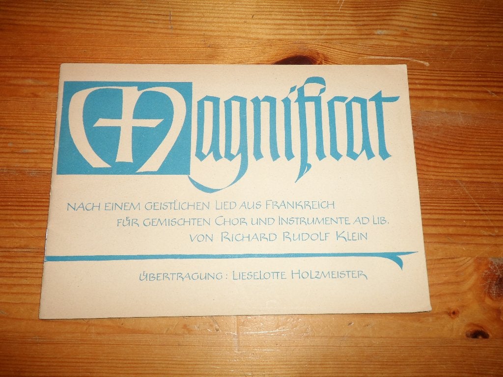 Magnificat - richard rudolf klein, Muziek en Instrumenten, Bladmuziek, Gebruikt, Ophalen of Verzenden, Koor, Religie en Gospel