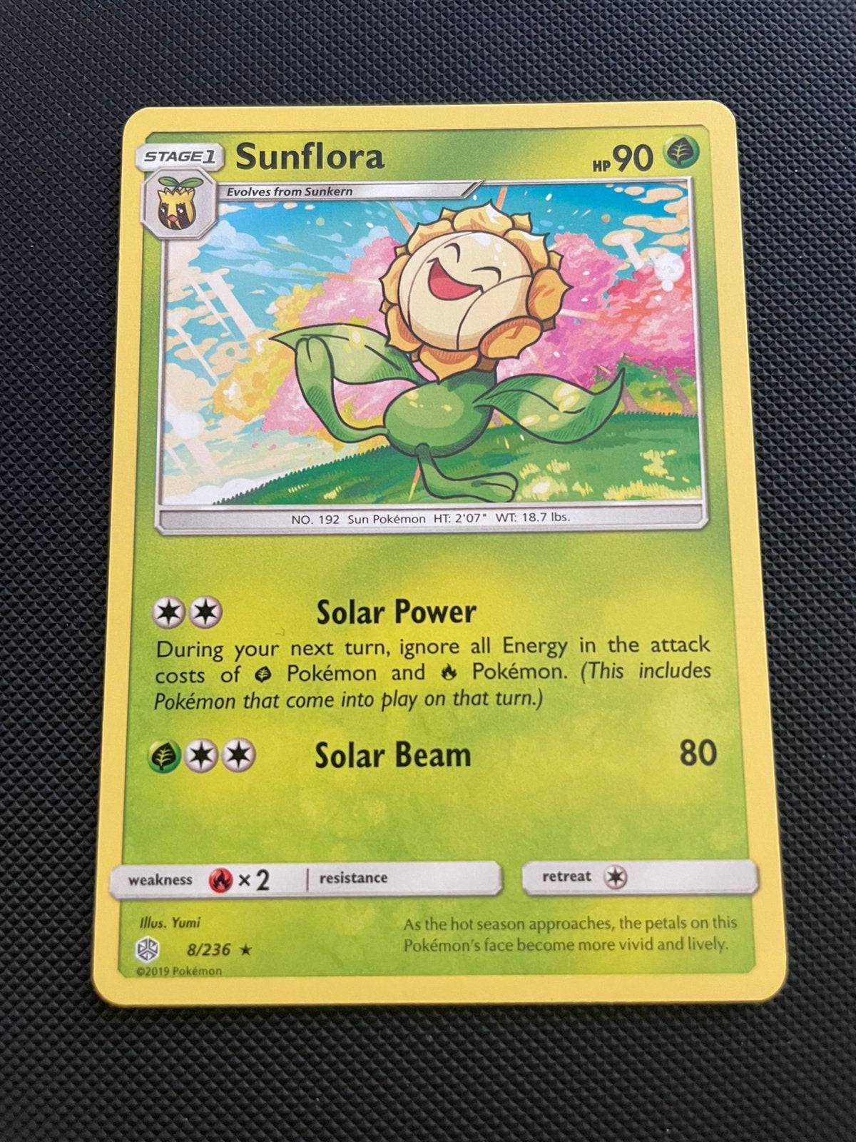 Sunflora 8/236 Rare Cosmic Eclipse Packfresh, Ophalen of Verzenden, Zo goed als nieuw, Losse kaart
