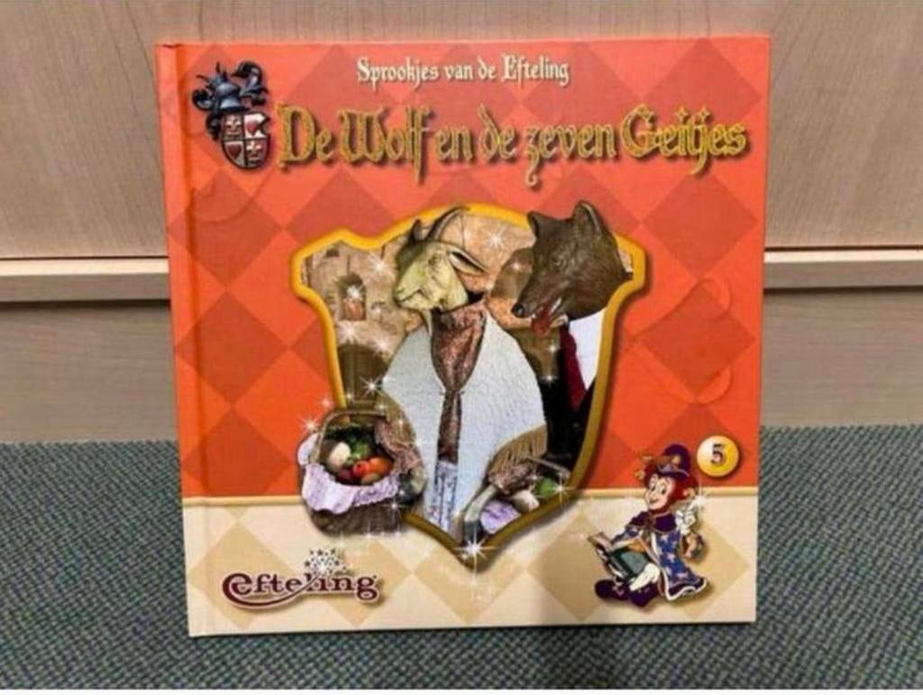 Efteling boek sprookje de wolf en de zeven geitjes nieuw, Ophalen of Verzenden, Nieuw, Overige typen