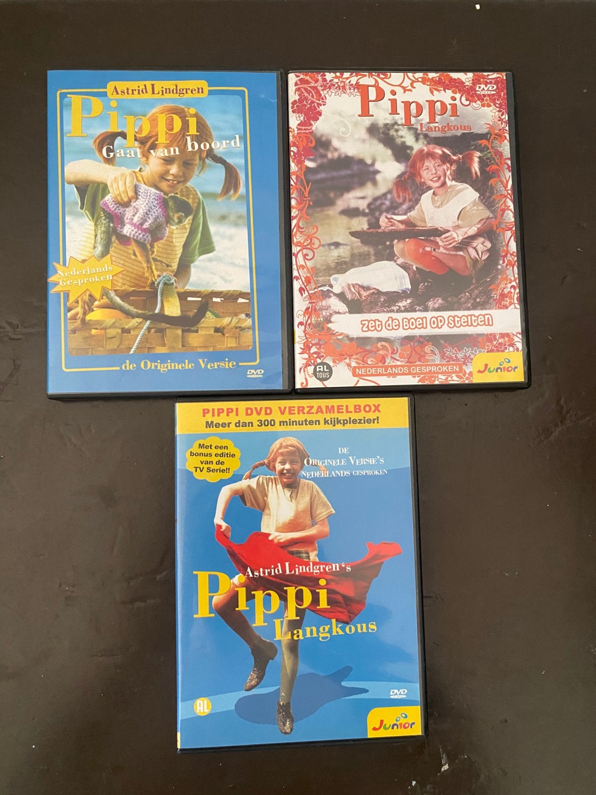 4 dvds van Pippi Langkous, Alle leeftijden, Ophalen of Verzenden, Zo goed als nieuw